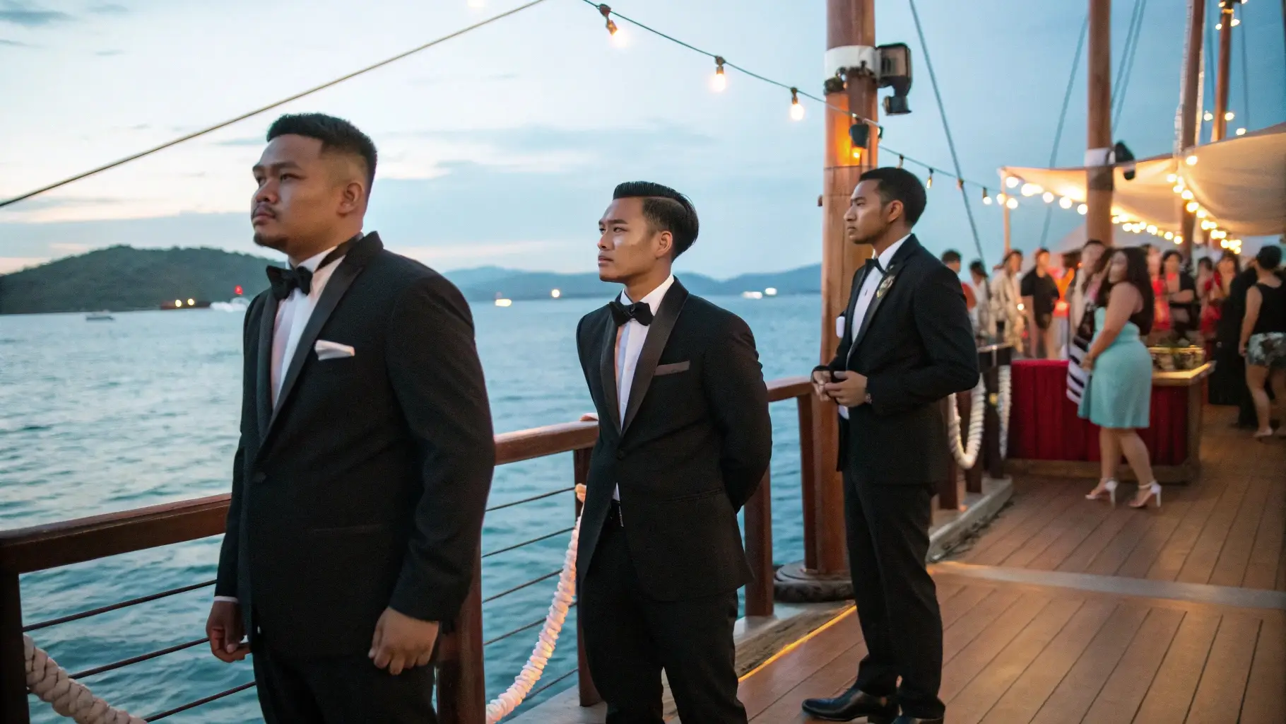 Bodyguard Secure the party on phinisi | Labuan Bajo Security